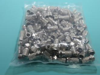 Photo of 100 PACK RG 59 SCREW ON F CONNECTORS