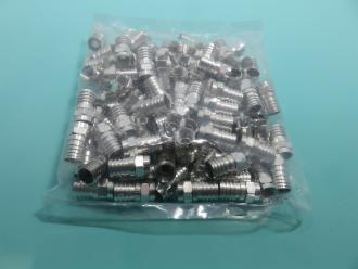 Photo of 100 PACK RG 6 CRIMP ON F CONNECTORS